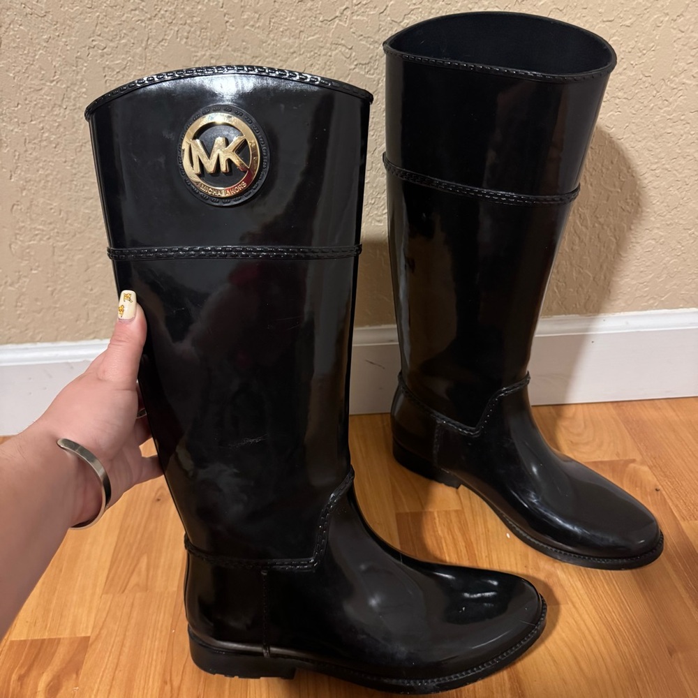 Michael Kors Black Rain Boots